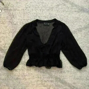 asos Design see thru blouse
